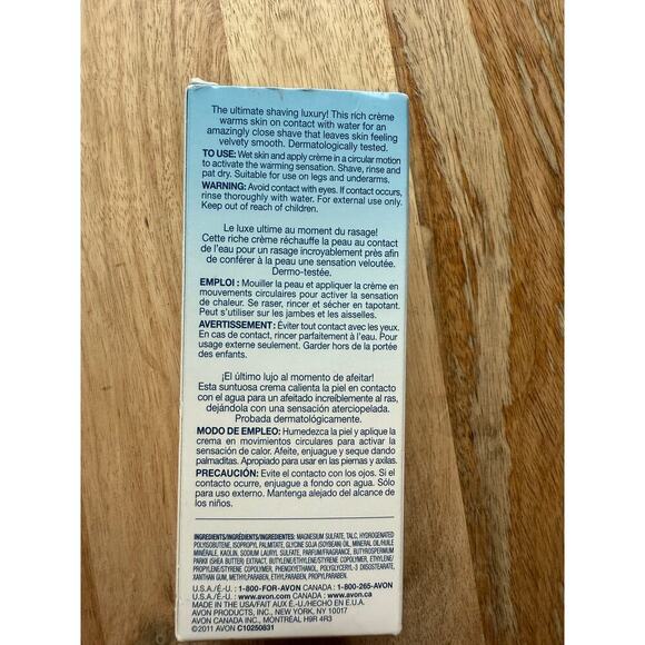 Avon Skin So Soft Fresh & Smooth Warm ElSensation Shave Cream, 4.2 fl oz, In Box - Picture 2 of 6